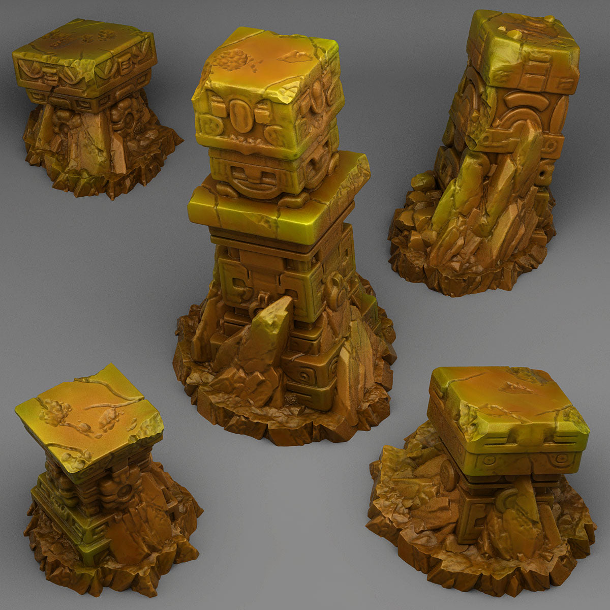 Lost Maya Columns - Fantastic Plants and Rocks