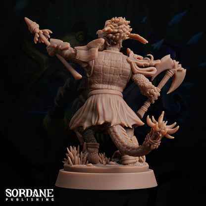 Maka Warboss, crocodilefolk Warrior - Sordane Publishing
