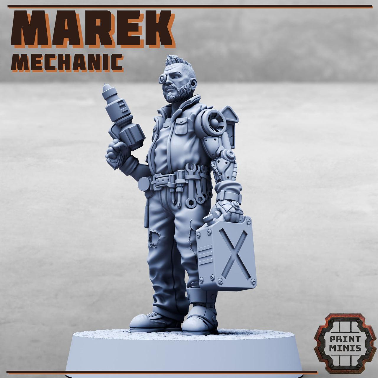 Marek the Mechanic - Print Minis