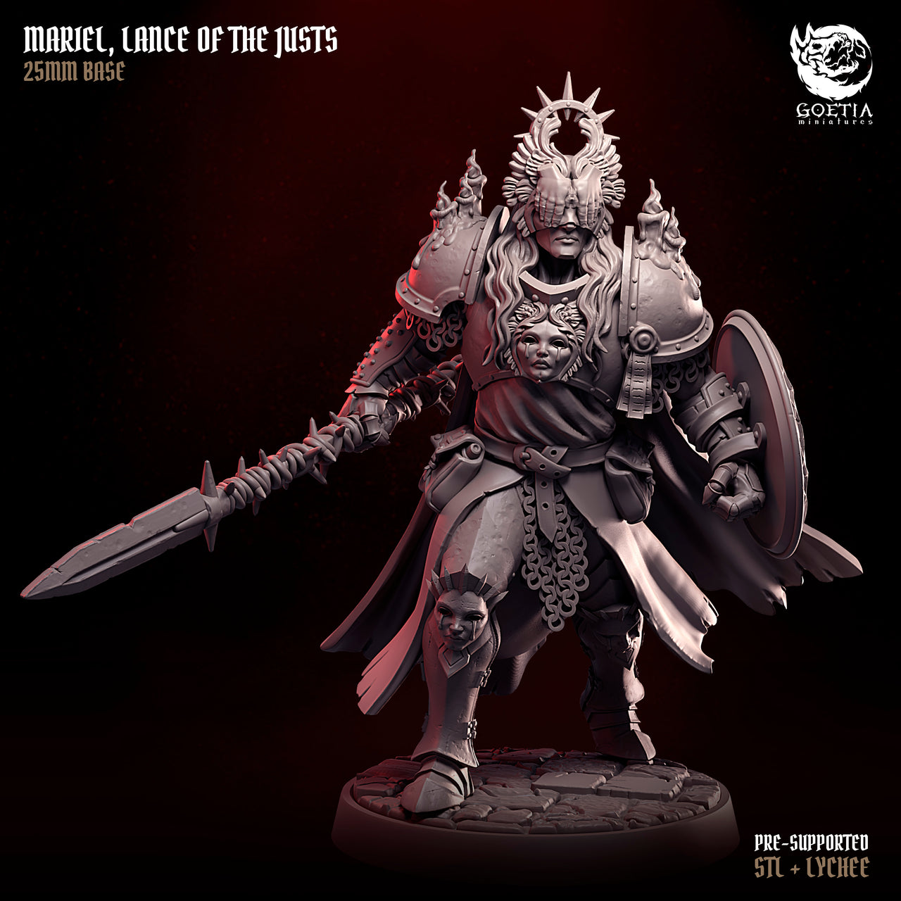 Mariel, Lance of the Justs. Martyrs of the Toll - Goetia Miniatures