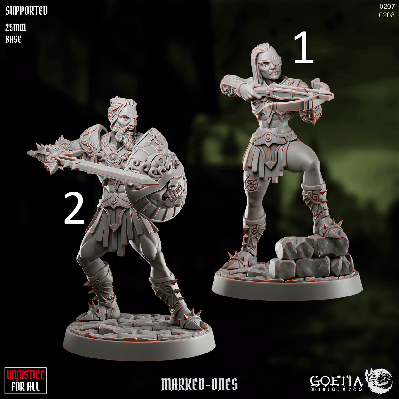 Marked Ones, Cursed Mercenaries - Goetia Miniatures