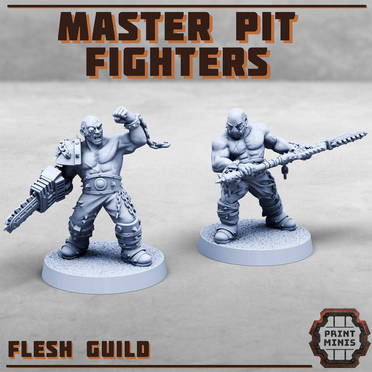 Pit Fighter. Flesh Guild Warriors - Print Minis