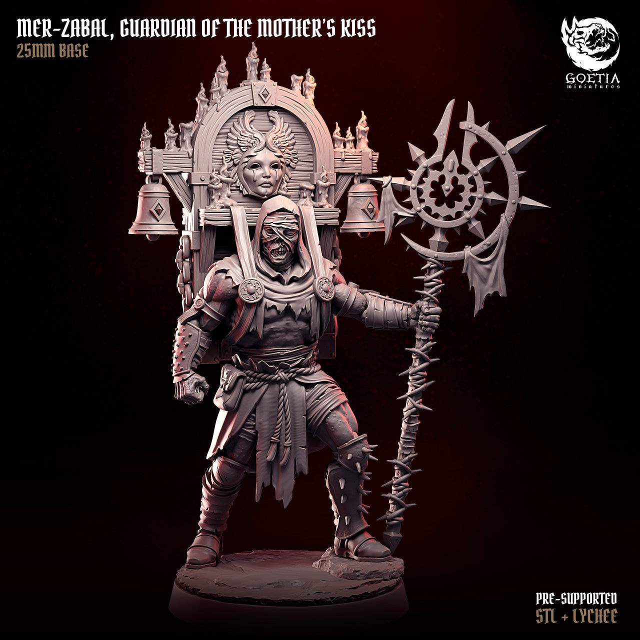 Mer-Zabal, Guardian of the Mother's Kiss. Martyrs of the Toll - Goetia Miniatures