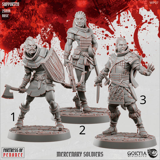 Mercenary Soldiers  - Goetia Miniatures