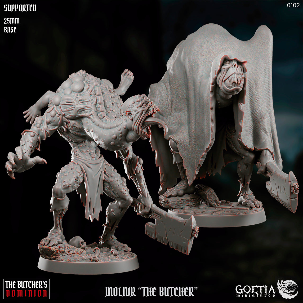 Molnir The Butcher. Mutated Demon - Goetia Miniatures