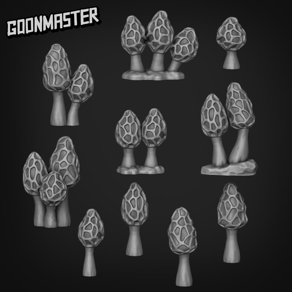 Morchella Galilaea - Goonmaster Basing Bits | Scale Model Morel Mushroom