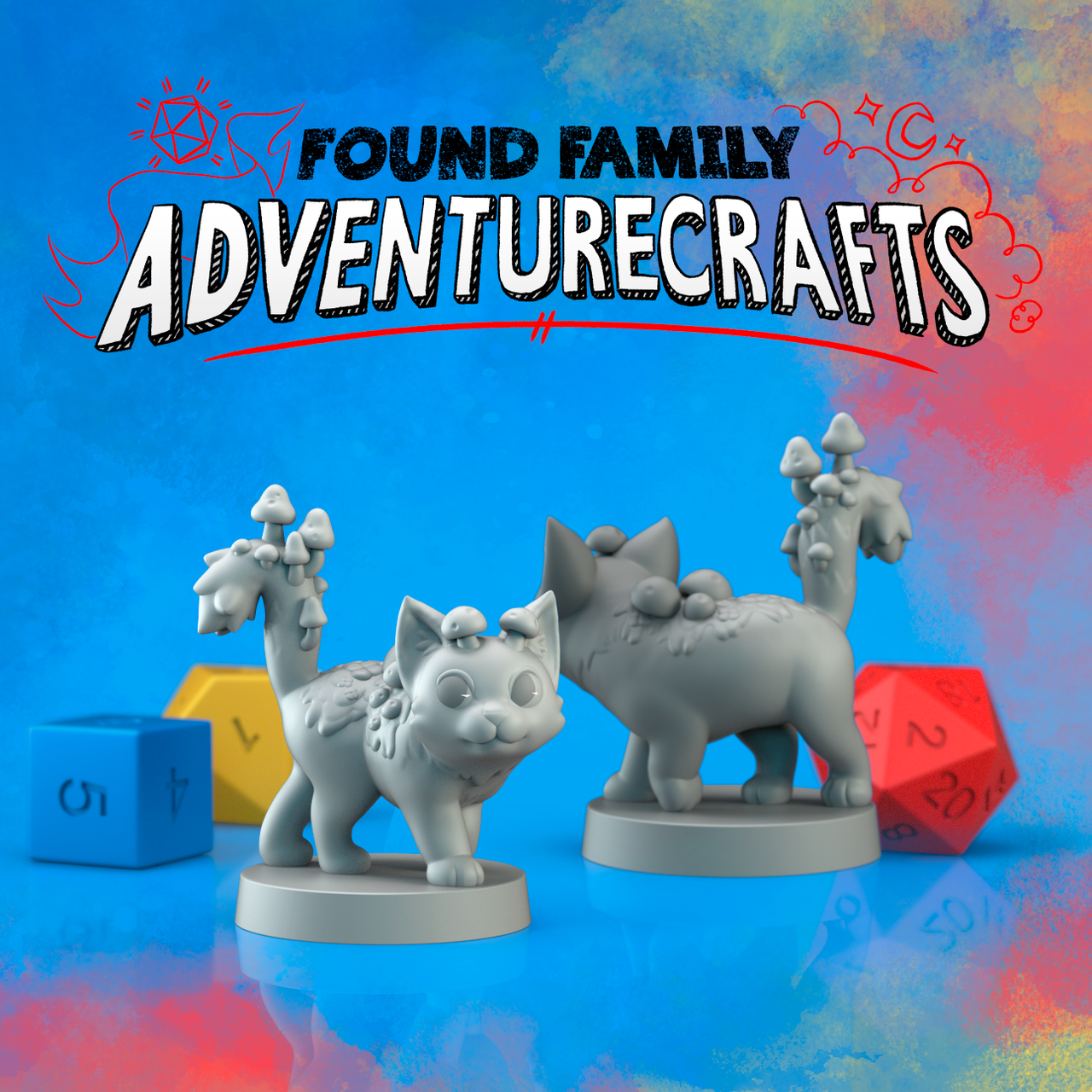 Mushroom Cat Familiar - Found Family Adventurecrafts