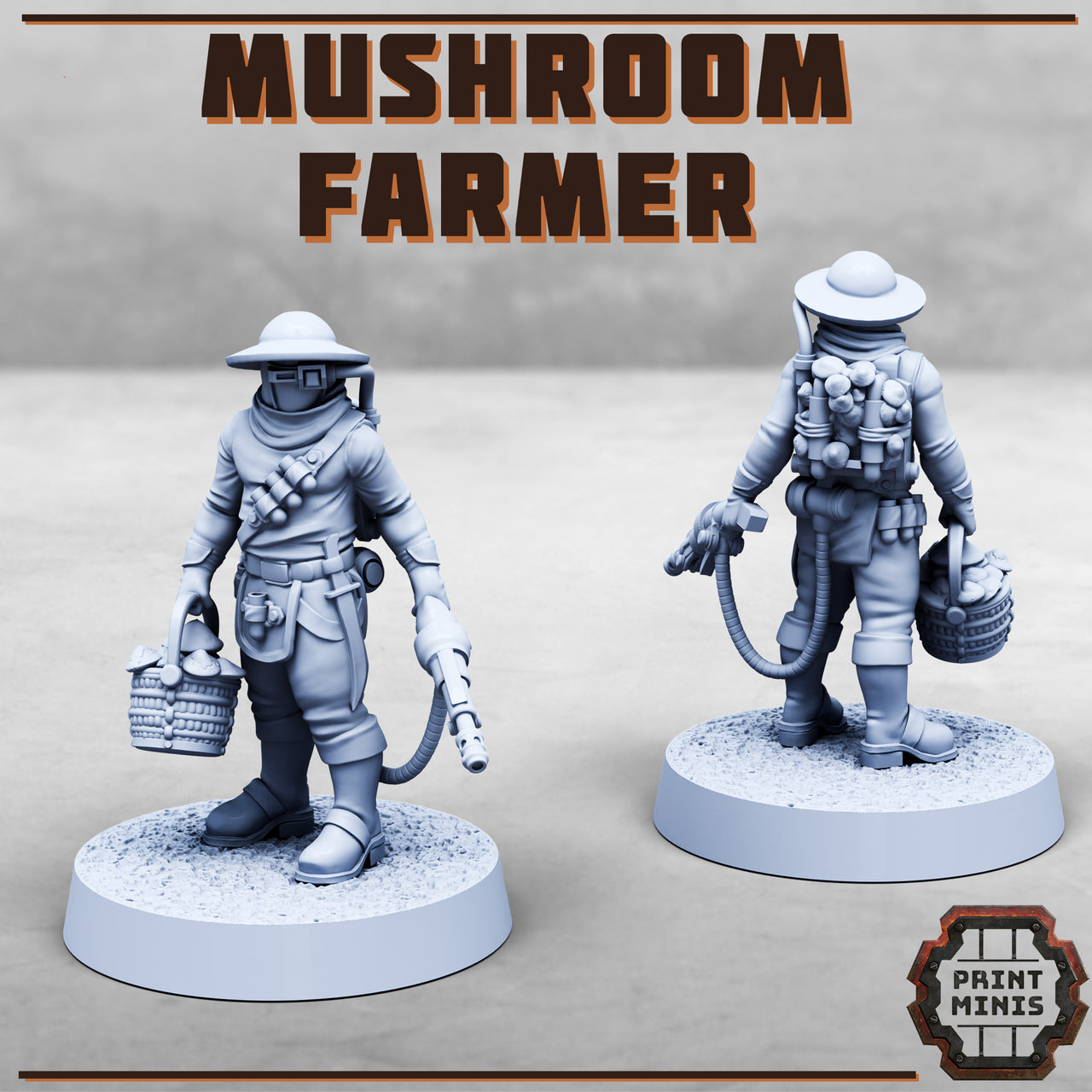 Mushroom farmer - Print Minis