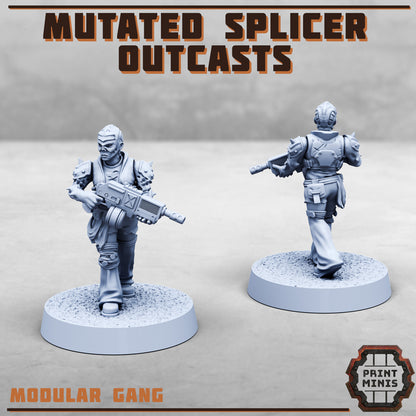 Mutated Splicer Outcasts, Modular Code Splicer Gang Members - Print Minis