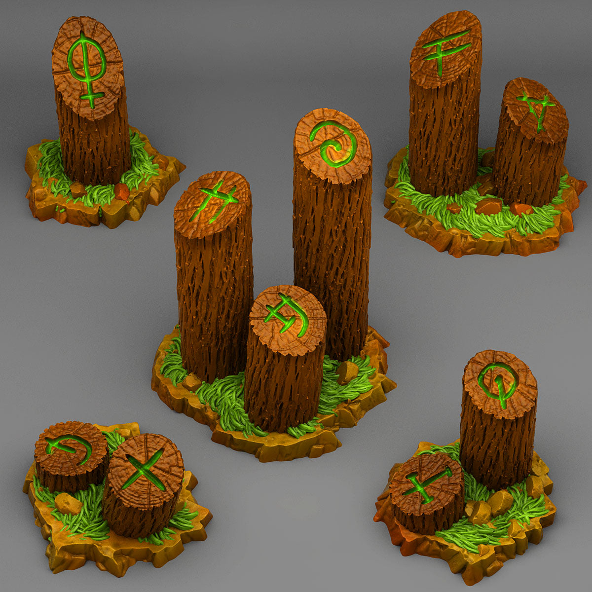 Mystical Tree Trunk - Fantastic Plants and Rocks