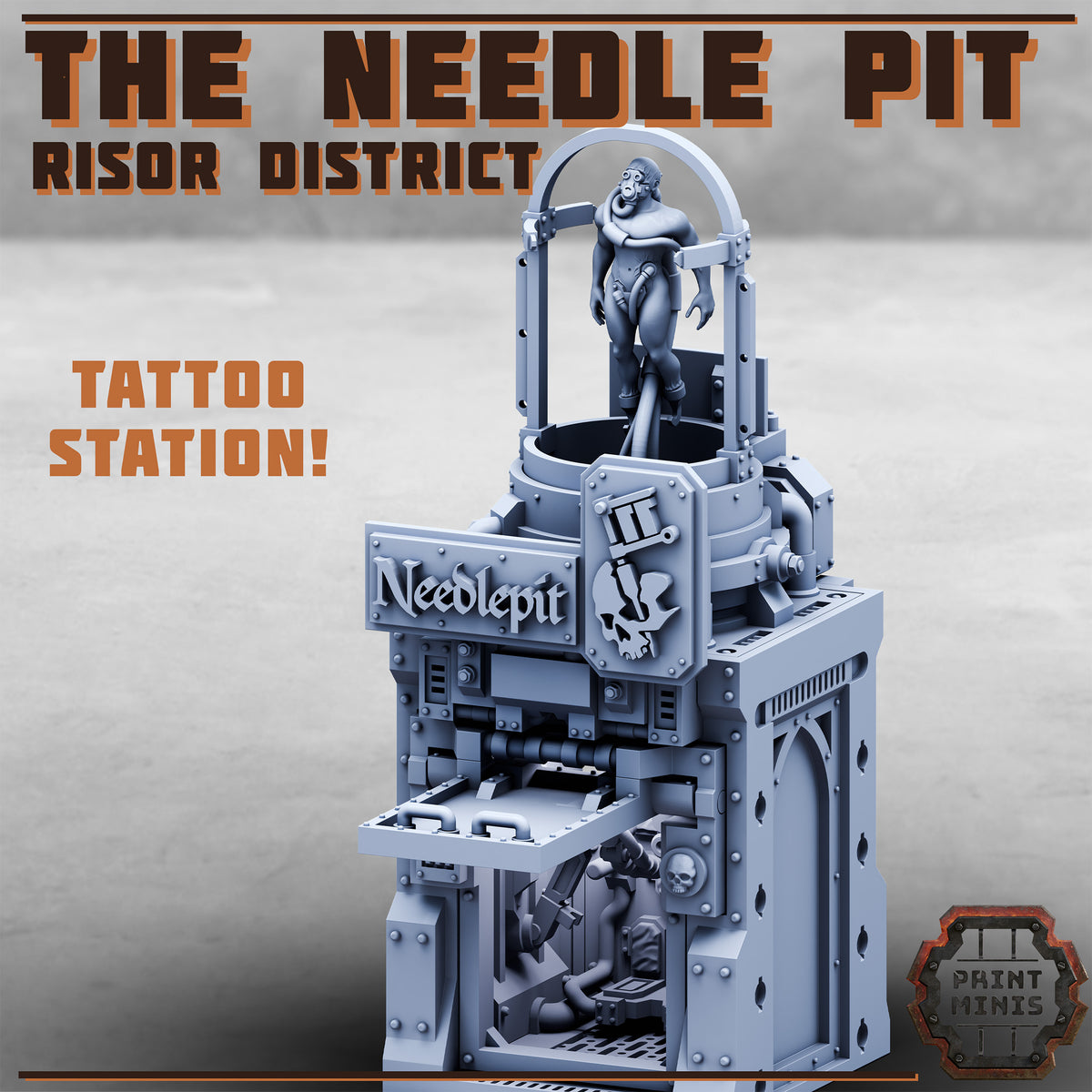 The Needle Pit. Scifi Tatoo Station - Print Minis