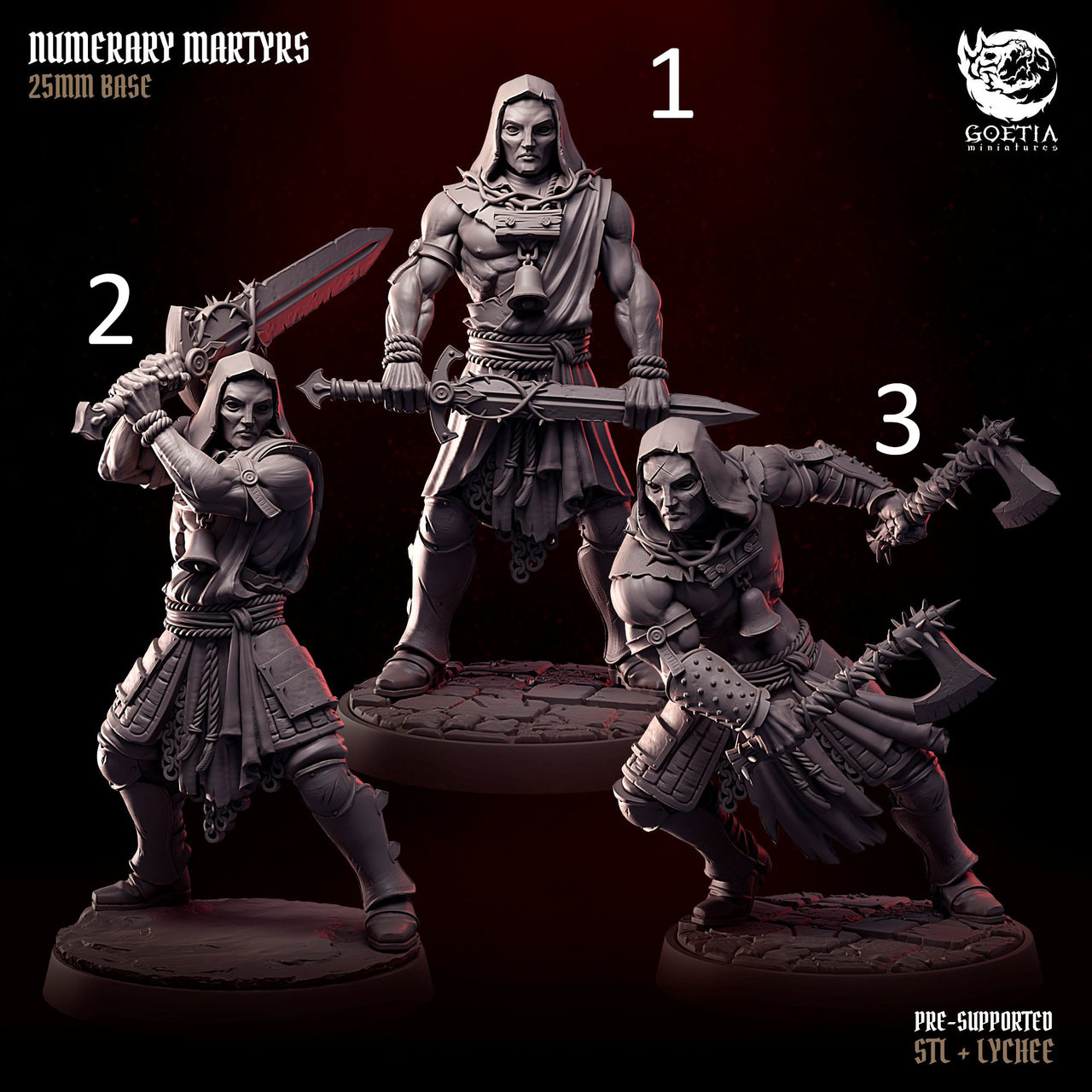 Numerary Martyrs, Cult Soldiers. Martyrs of the Toll - Goetia Miniatures