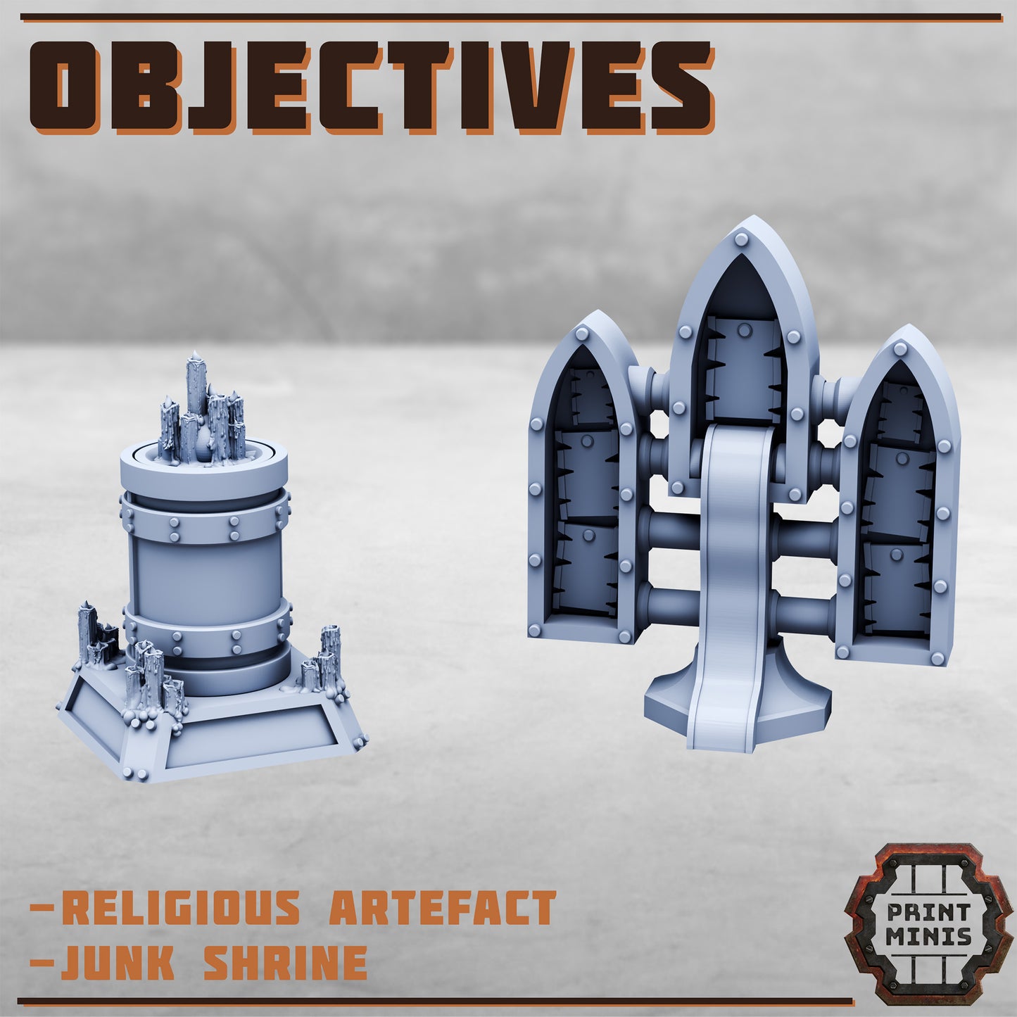 Wargaming Objective  - Print Minis |  Portals, Consoles, and More!