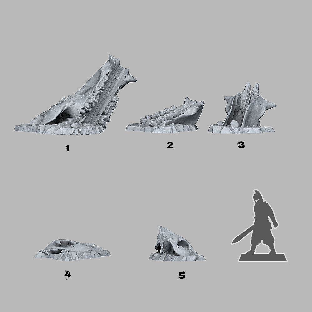 Old Creature Bones - Fantastic Plants and Rocks