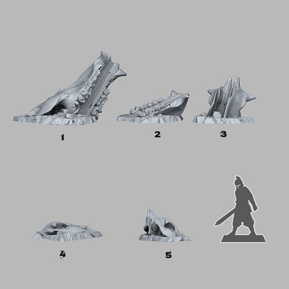 Old Creature Bones - Fantastic Plants and Rocks