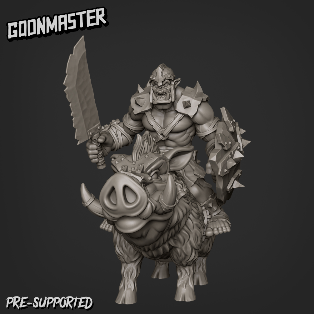 Orc Boar Rider- Goonmaster