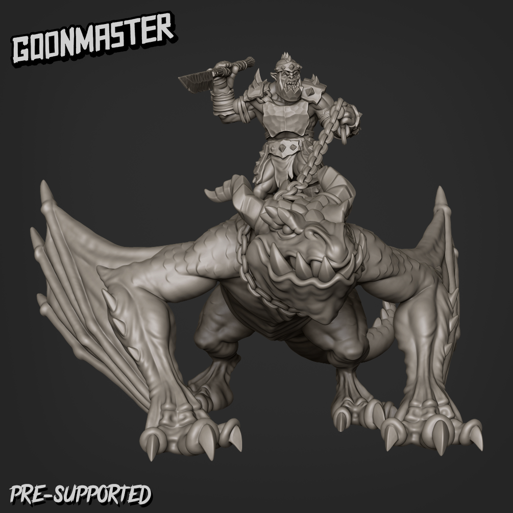 Orc Prowler Rider, Mounted Dragon - Goonmaster