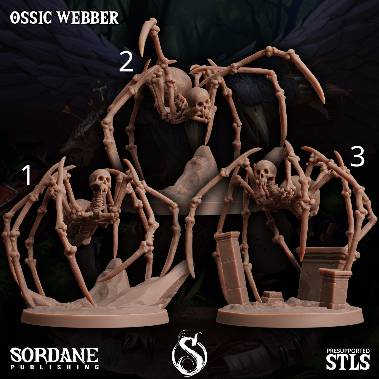 Ossic Weber, Skeleton Spider - Sordane Publishing