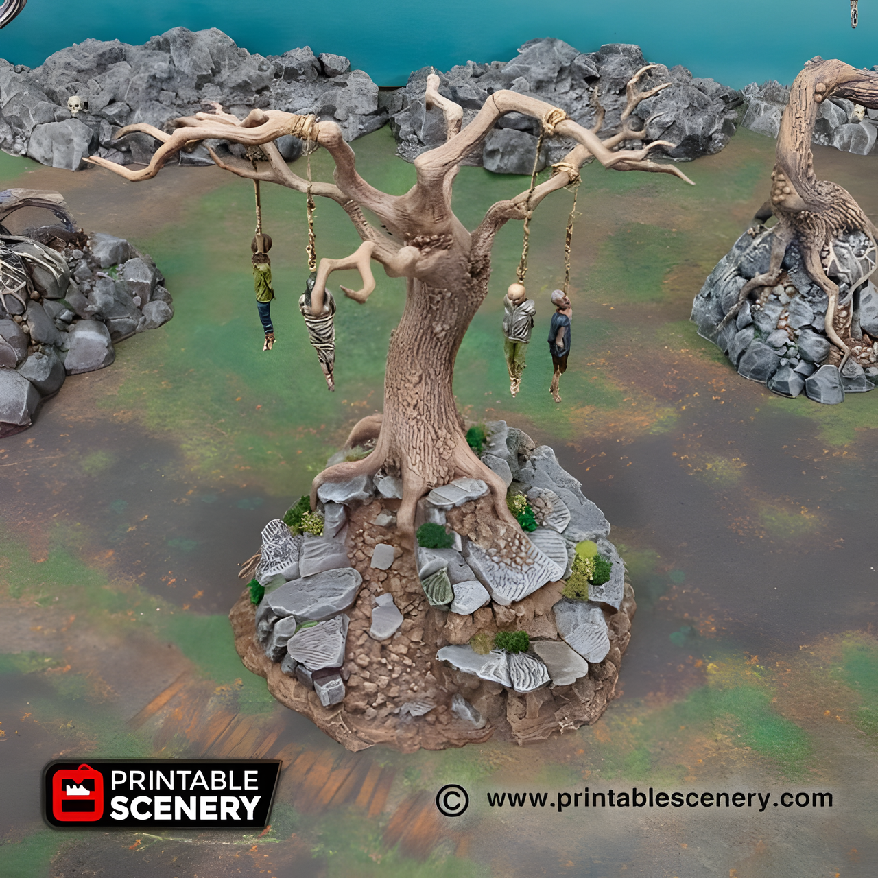 Hangman Tree. Shadowfey Wilds, 15mm, 28mm, 32mm - Printable Scenery