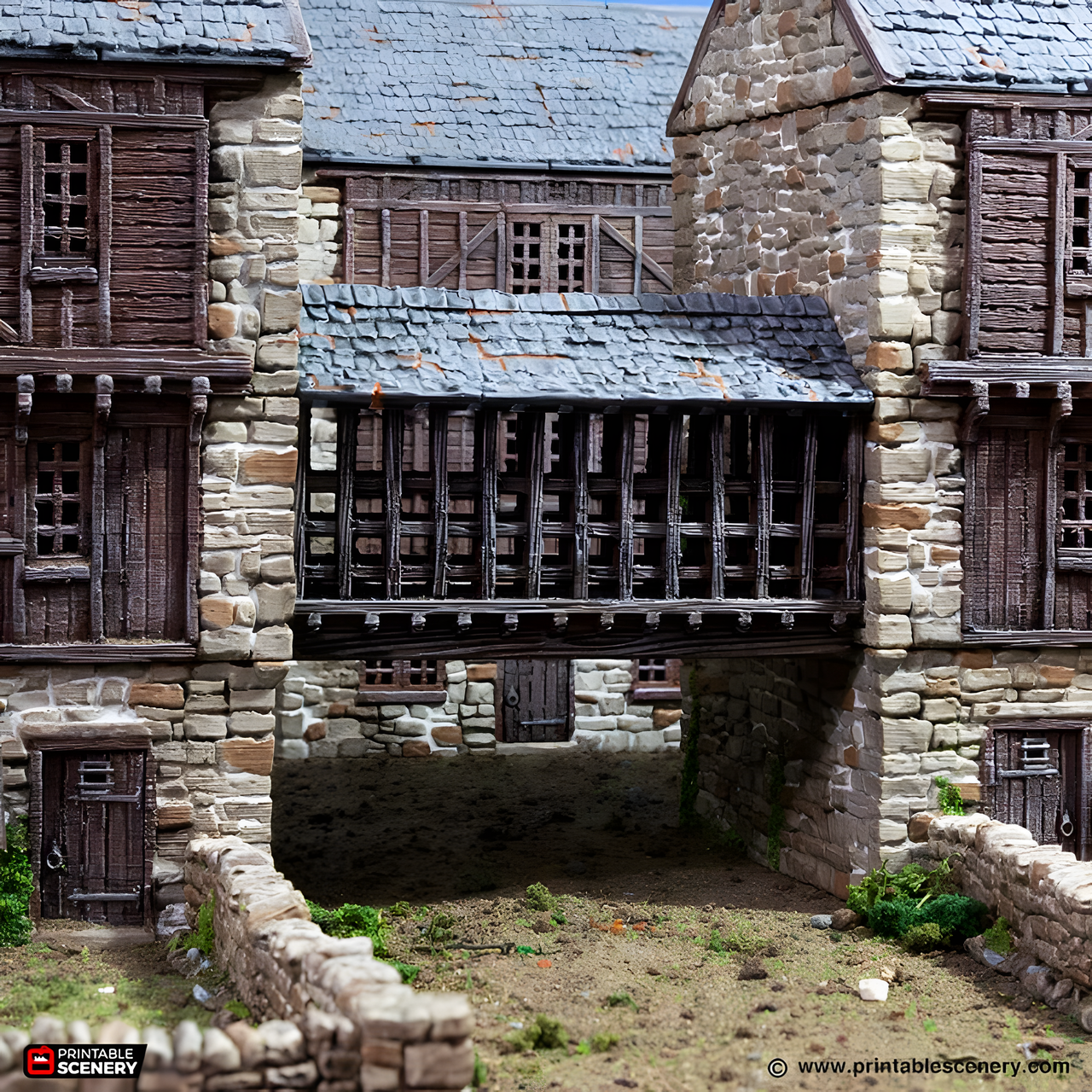 Overpass. King and Country, 15mm, 28mm, 32mm - Printable Scenery