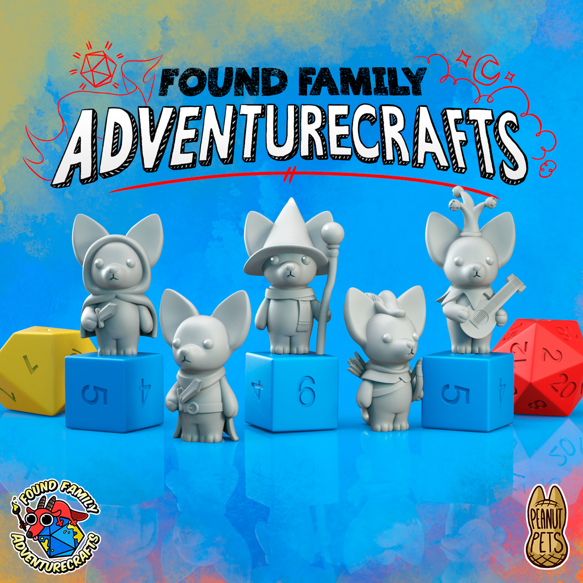 Peanut Pups, Cartoon Chihuahua Adventurers - Found Family Adventurecrafts