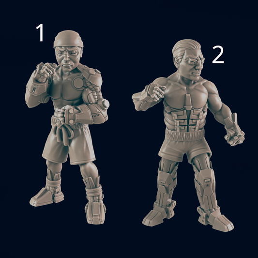 Prize Fighters. Cyberpunk Boxers - Ec3d
