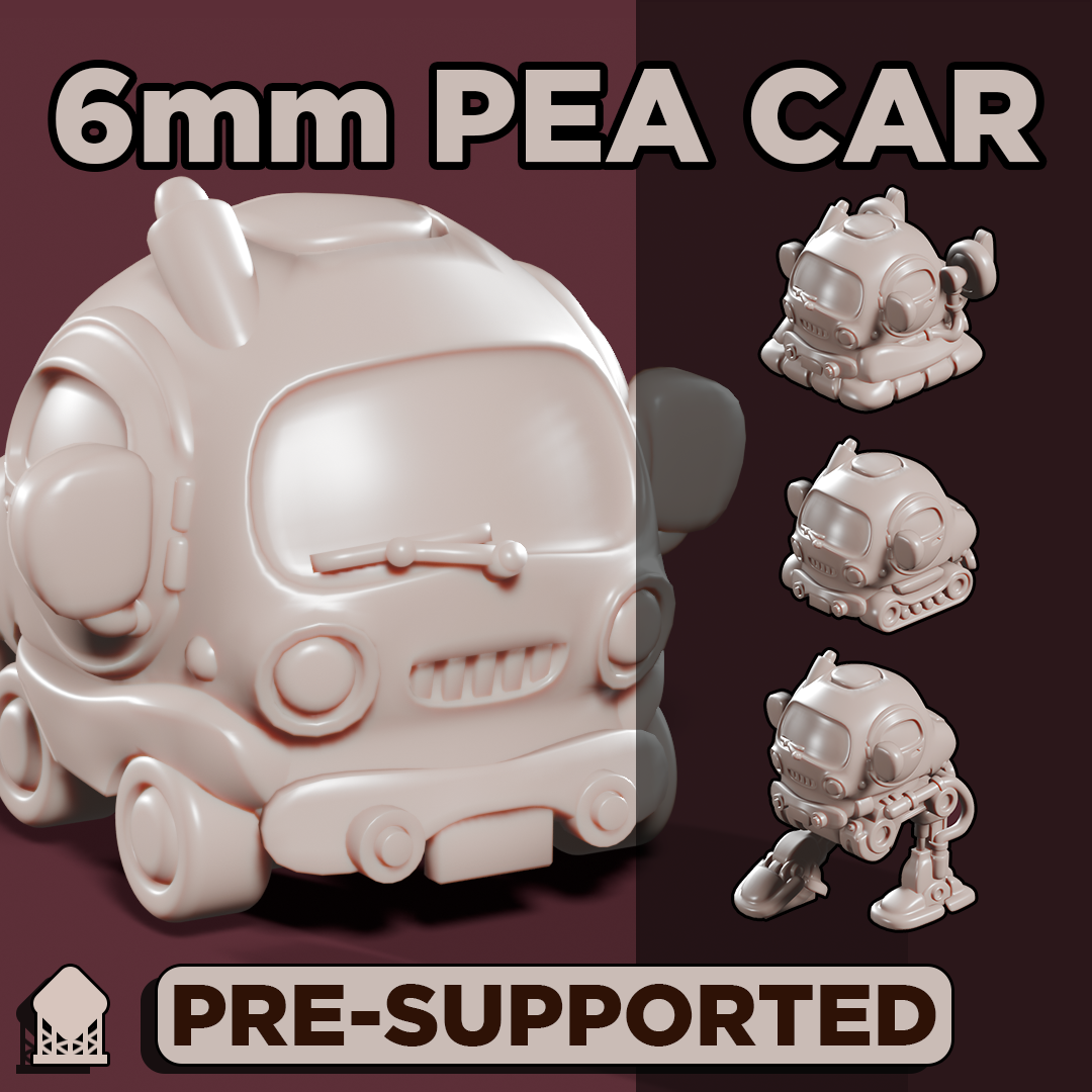 6mm Pea Car, Adaptable little vehicle - Porble Games