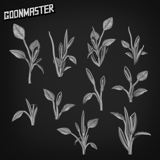 Philodendron Erubescens - Goonmaster Basing Bits | Scale Model House plant