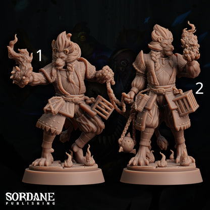 Preacher of the Scorched Hand, Catfolk Cleric - Sordane Publishing