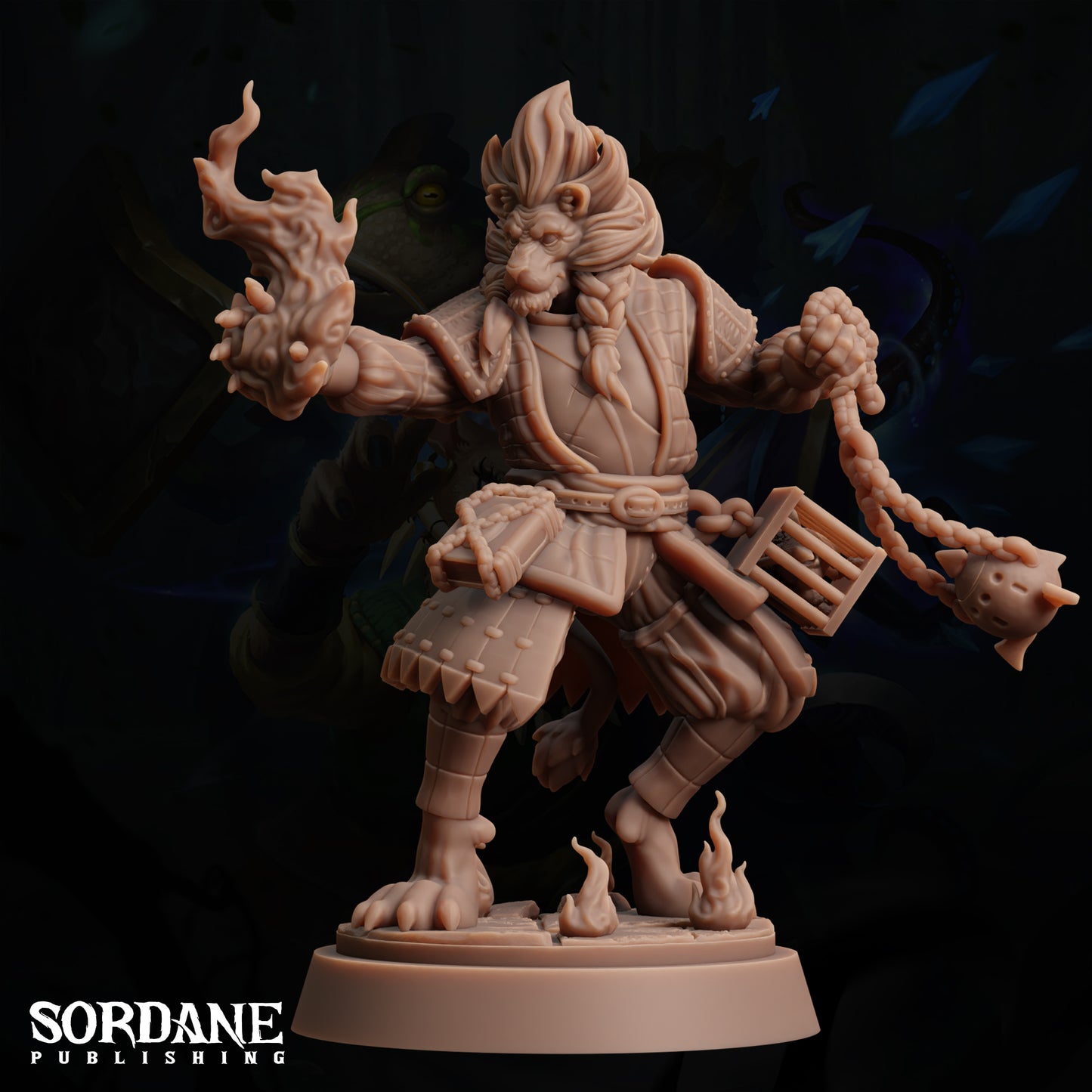 Preacher of the Scorched Hand, Catfolk Cleric - Sordane Publishing