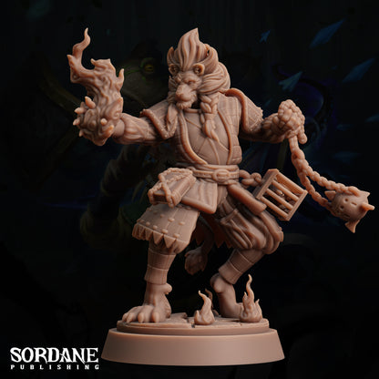 Preacher of the Scorched Hand, Catfolk Cleric - Sordane Publishing