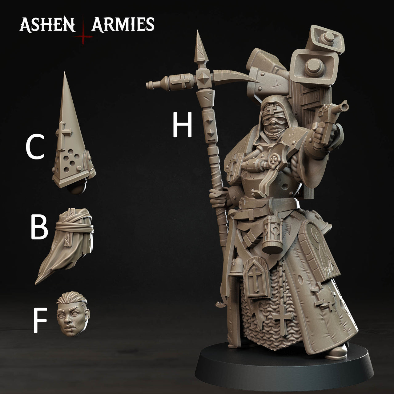 War Prophet. Holy Cult Leader. Bleeding Procession - Ashen Armies