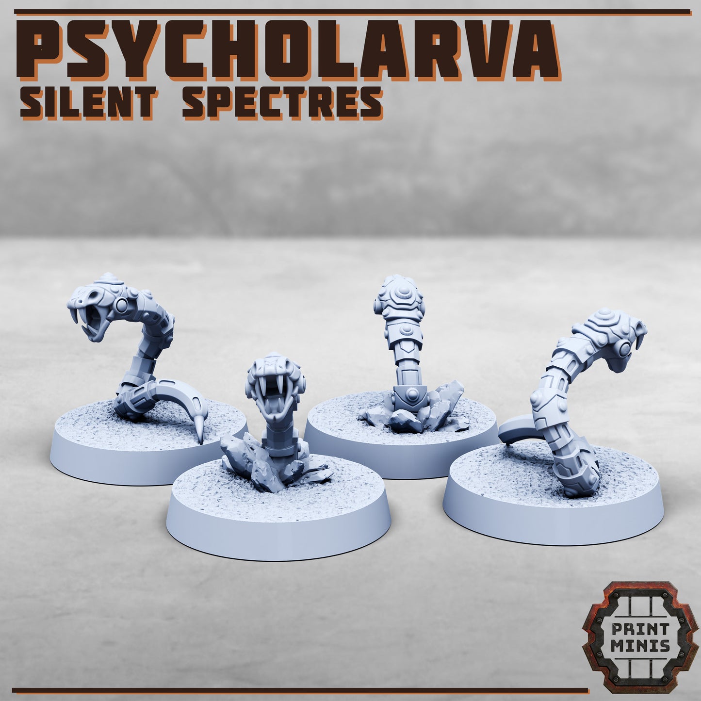 Wraithen Psychic, Silent Spectres - Print Minis