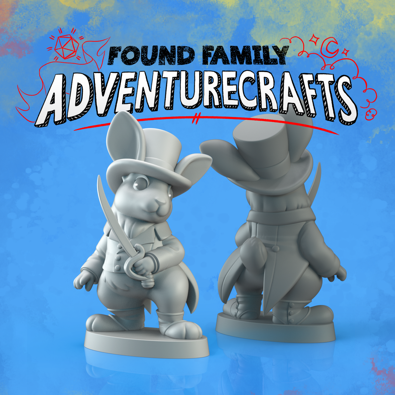 Dandy Rabbit Swordsman - Found Family Adventurecrafts