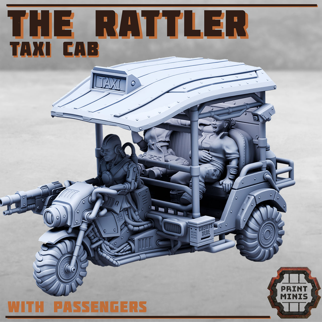 The Rattler, Taxi Cab - Print Minis