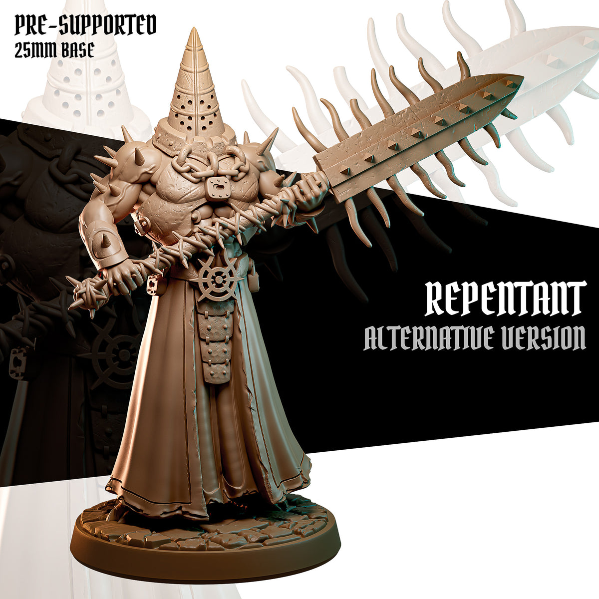 Repentant of the Shadows, Sycophant Warrior - Goetia Miniatures