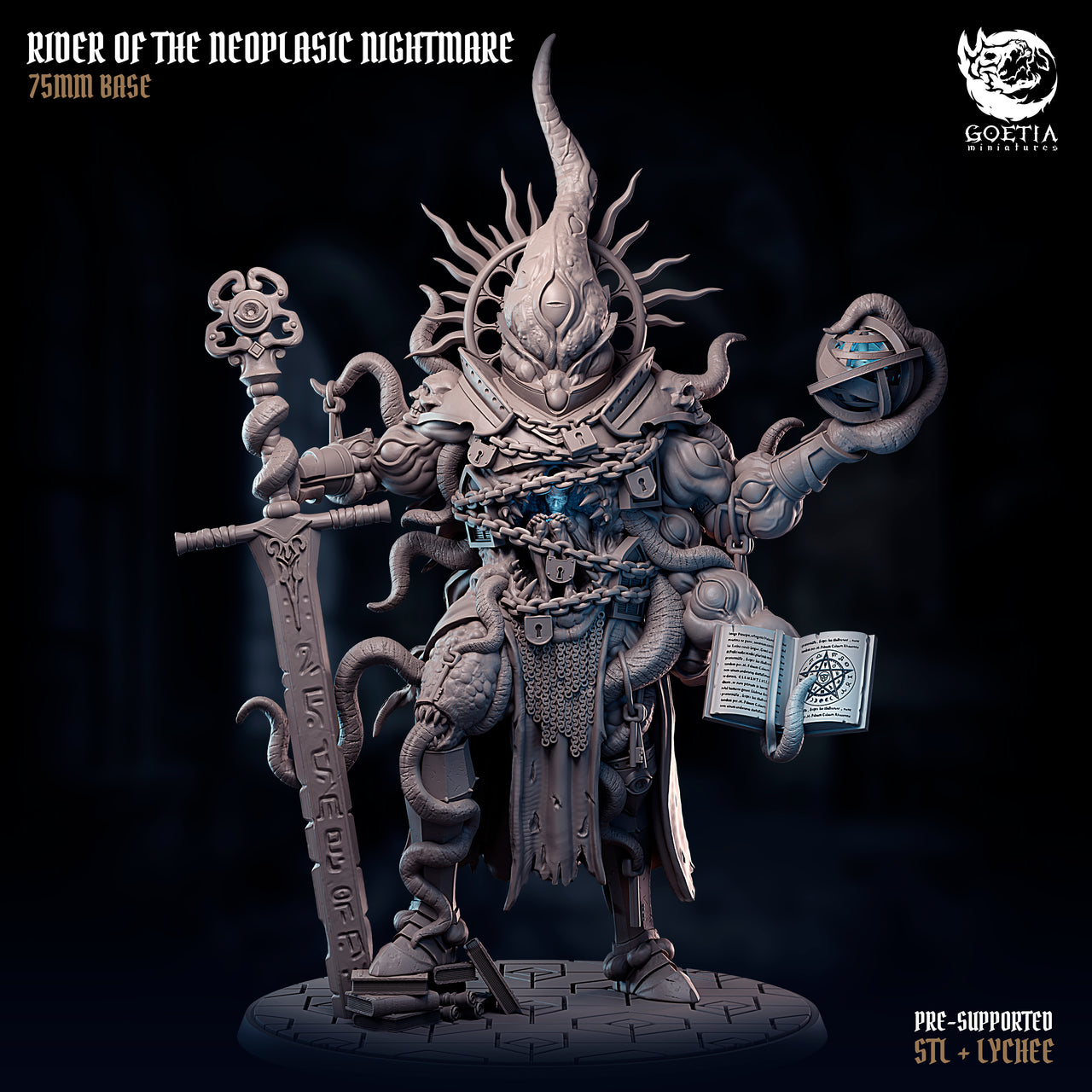 Rider Of The Neoplasic Nightmare. The Masters of the Veil - Goetia Miniatures