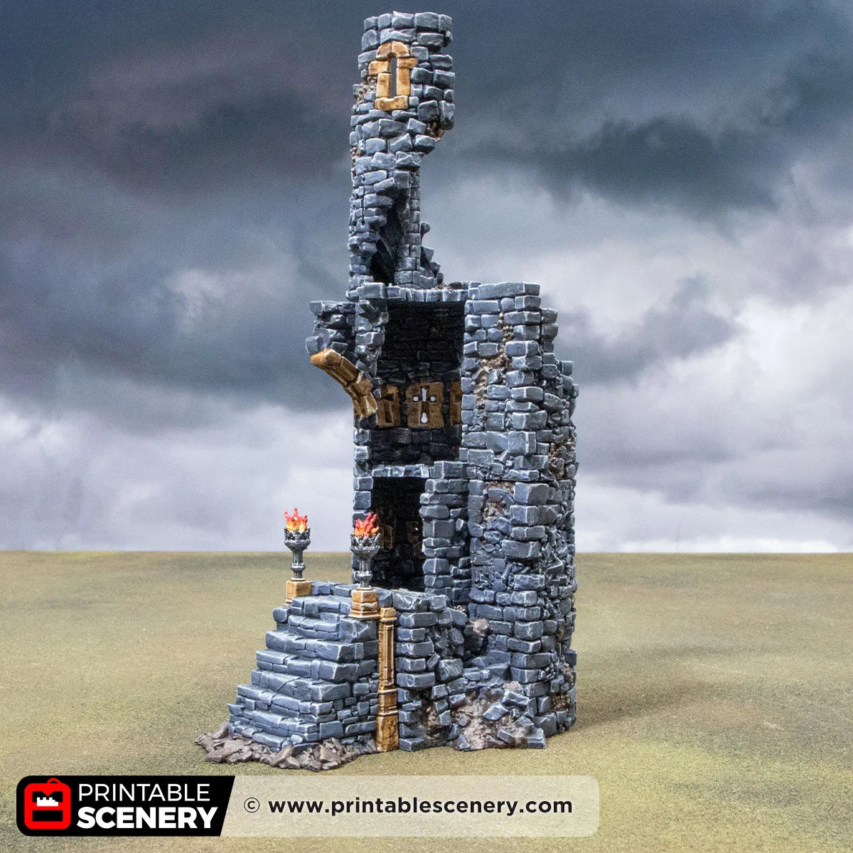 Spire of Desolation. Darkness and Desolation 15mm, 28mm, 32mm - Printable Scenery | SystemHex