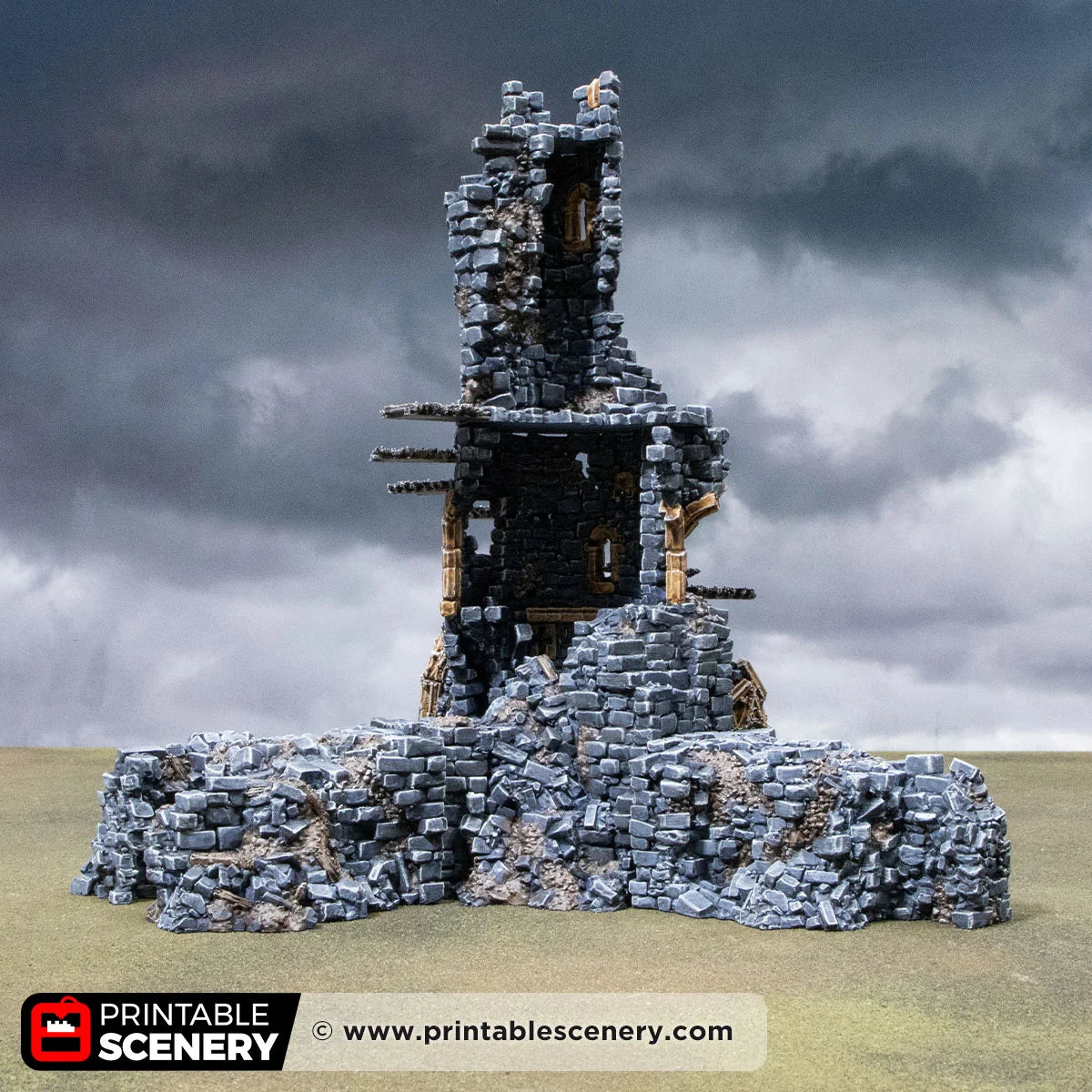Spire of Desolation. Darkness and Desolation 15mm, 28mm, 32mm - Printable Scenery | SystemHex