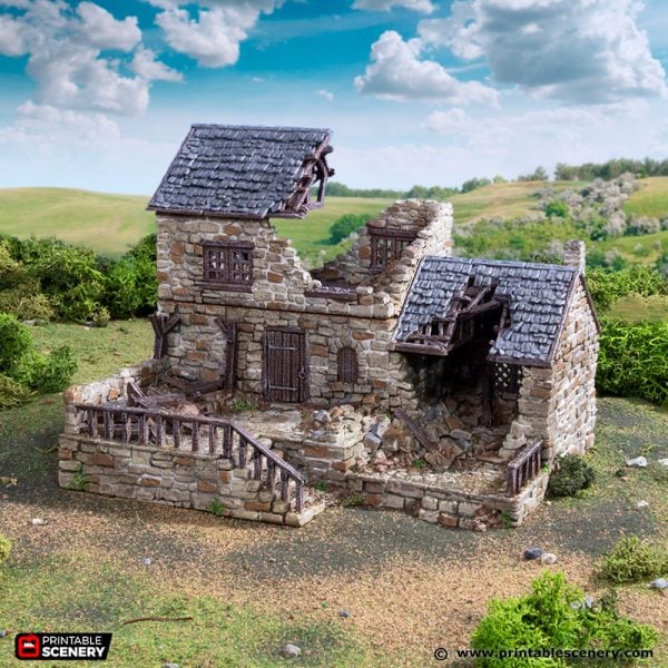 Stonestreet Bakers. King and Country, 15mm, 28mm, 32mm - Printable Scenery