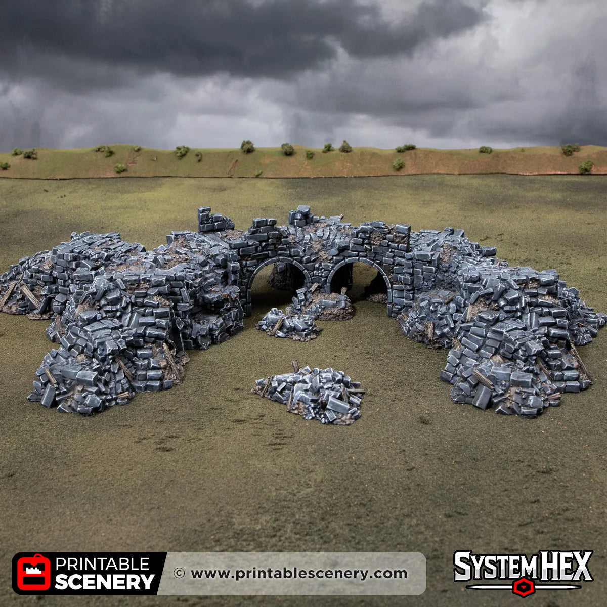 Ruins of Desolation. Darkness and Desolation 15mm, 28mm, 32mm - Printable Scenery | SystemHex