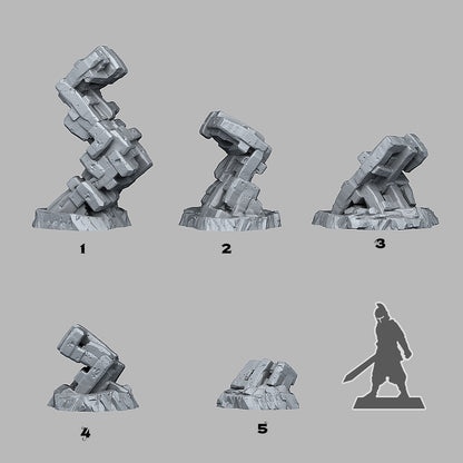 Runeknot Pillars - Fantastic Plants and Rocks