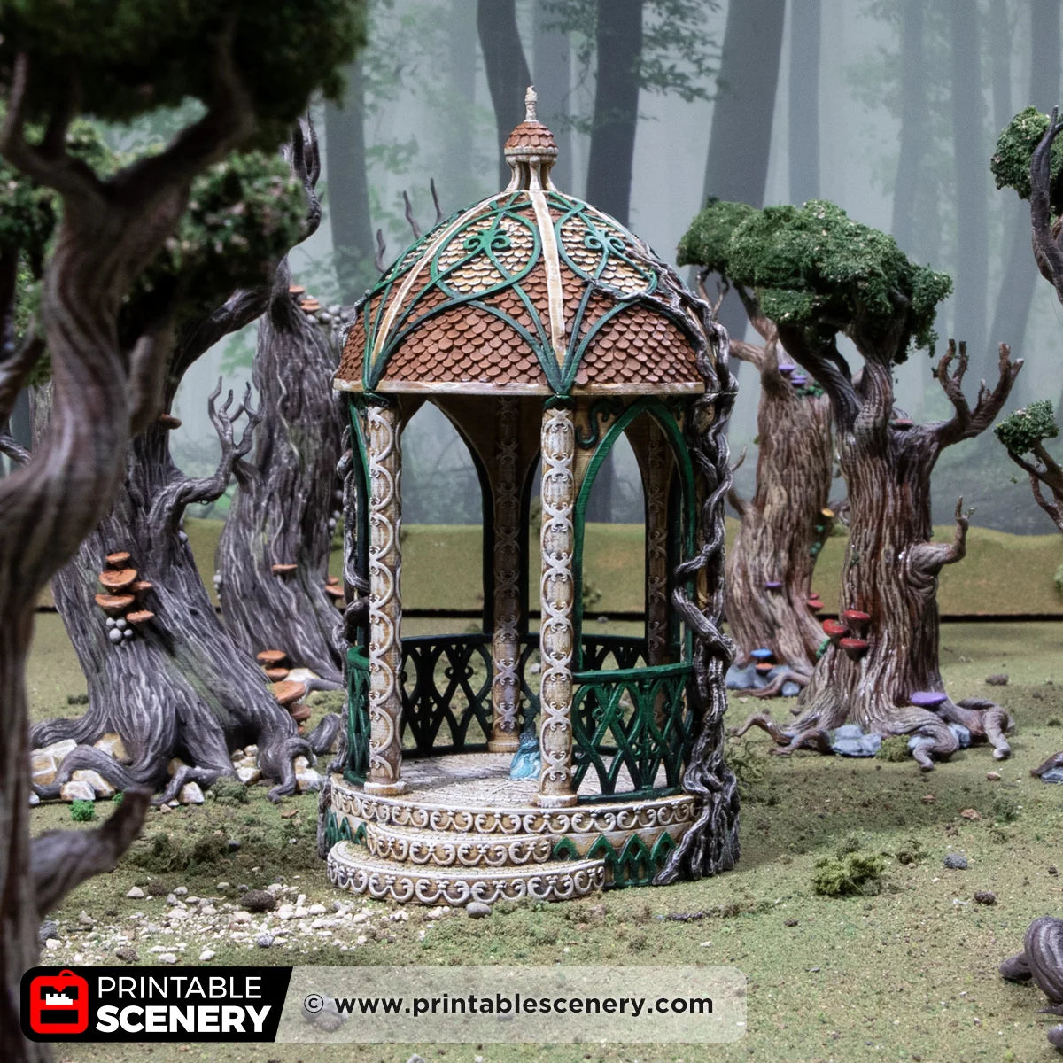 Shrine of Solace, 15mm, 28mm, 32mm. Complete Elves - Printable Scenery