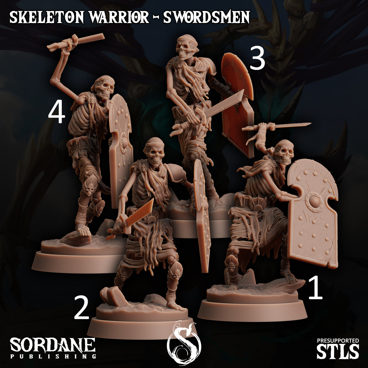 Skeleton Warrior Swordsman - Sordane Publishing