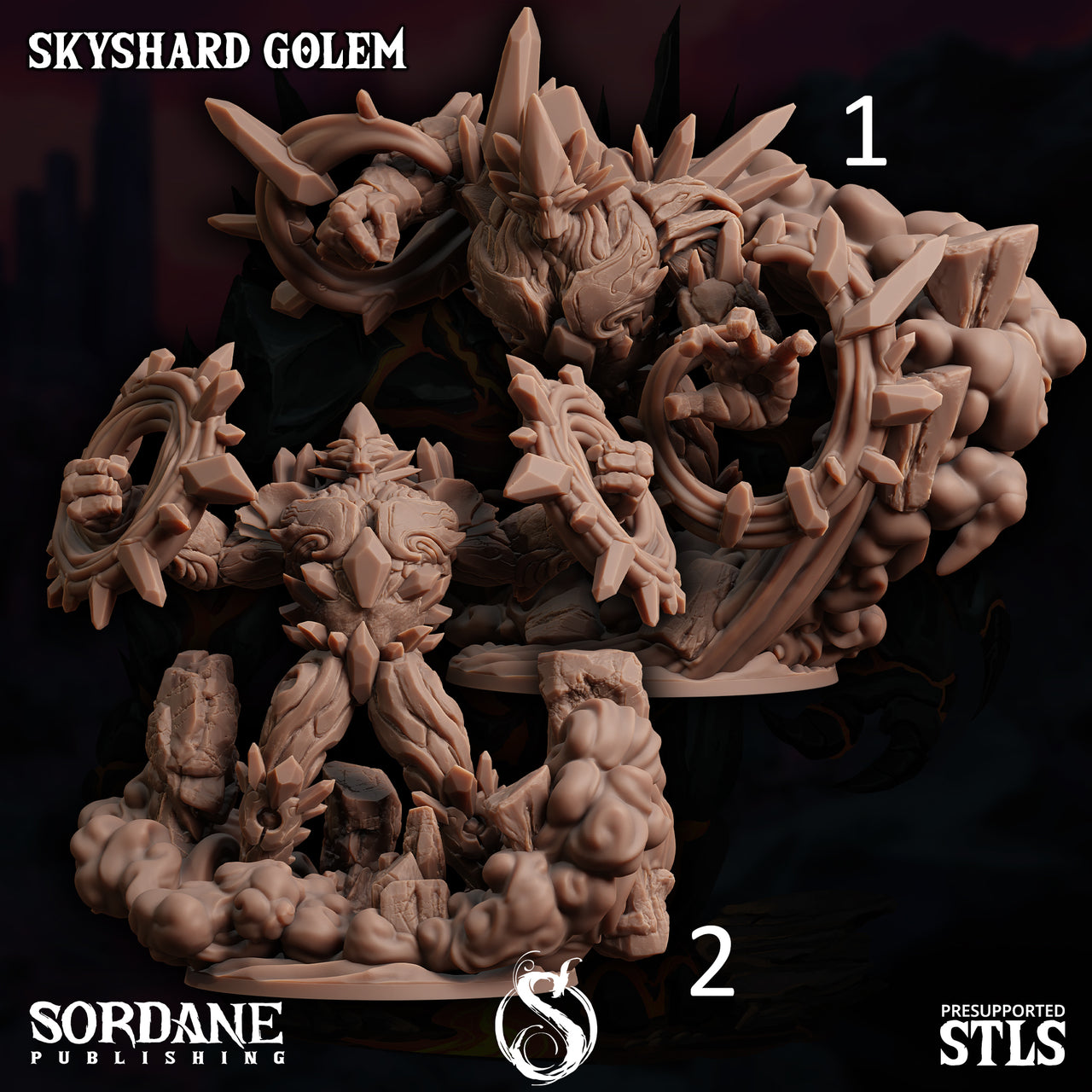 Skyshard Golem. Crystal Construct - Sordane Publishing