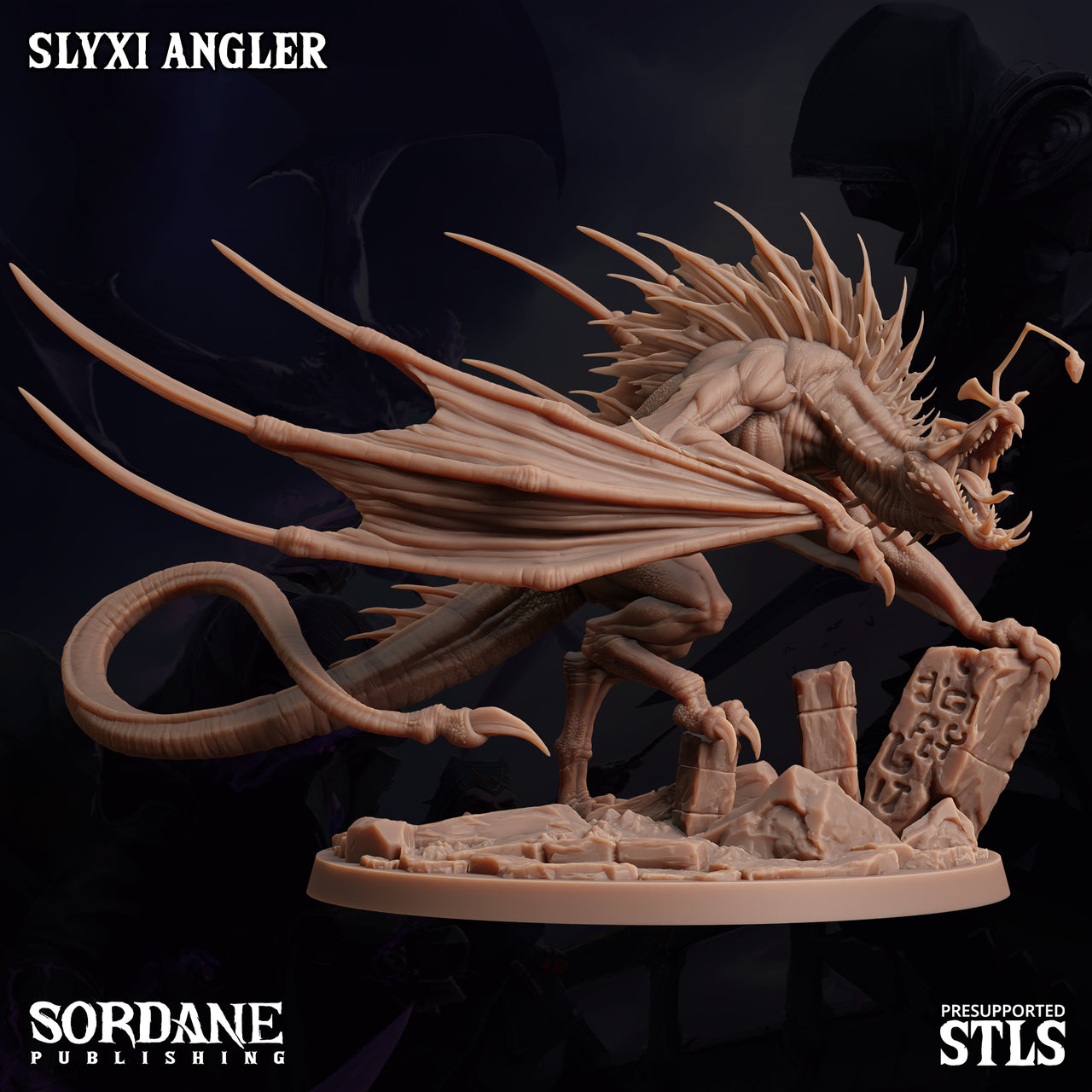 Slyxi Angler, anglerfish dragon - Sordane Publishing