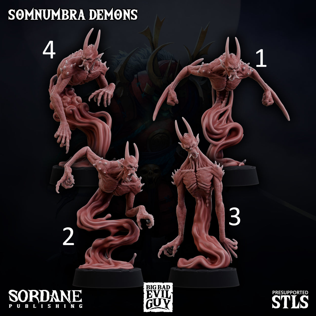 Somnumbra Demons. Blood Demon Spirits - Sordane Publishing