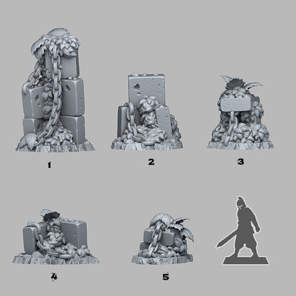 Spring Ruins Scatter Terrain - Fantastic Plants and Rocks