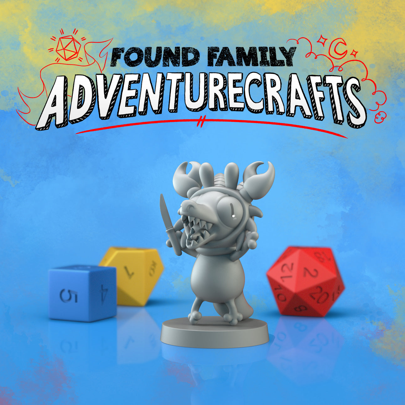Stab Crab kobold and peanut Cat - Found Family Adventurecrafts