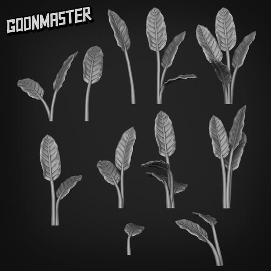 Strelitzia Nicolai - Goonmaster Basing Bits | Scale Model Bird of Paradise